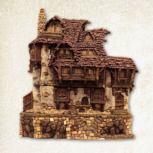 Tavern with Dungeon Base - Fully Painted